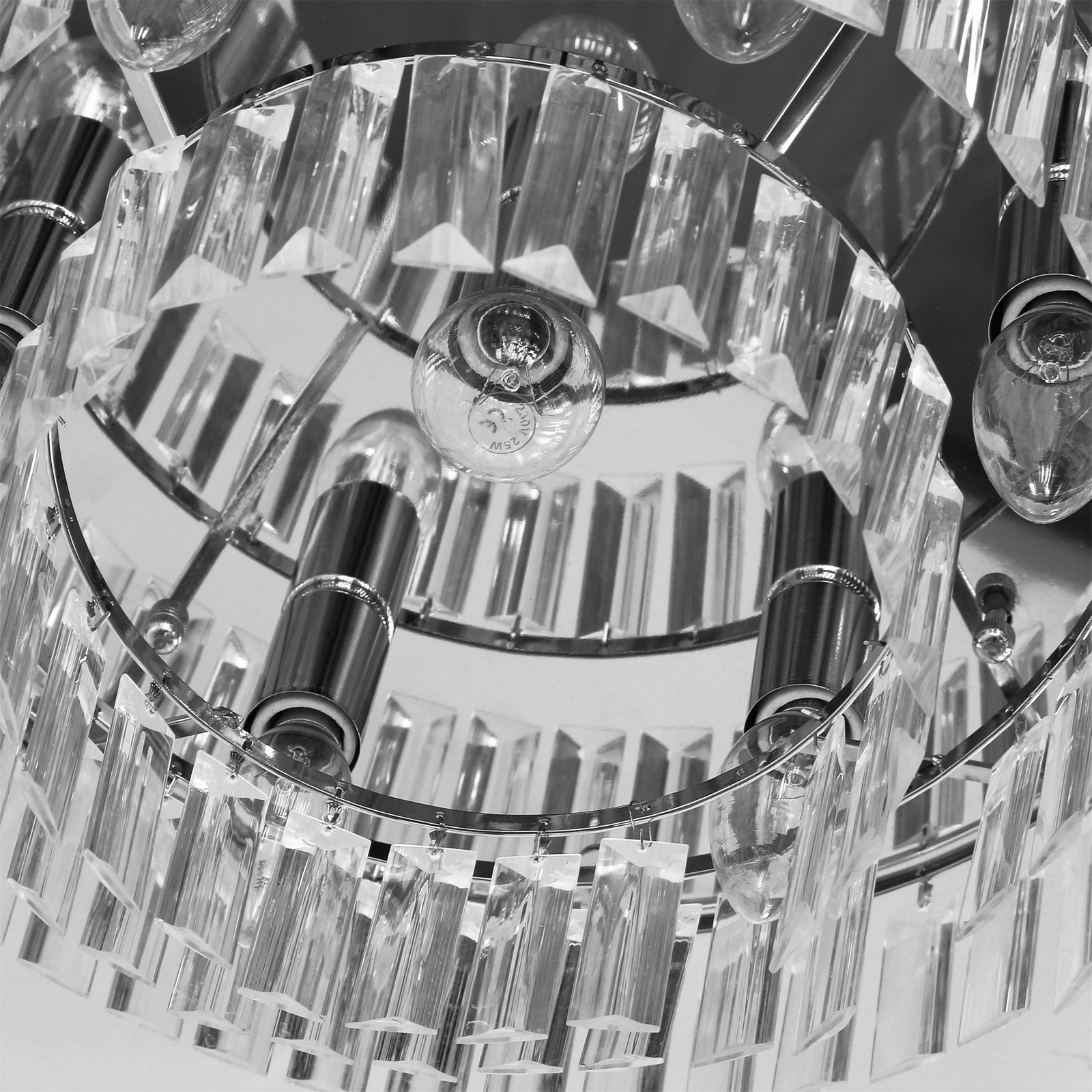 HOMCOM 112 Crystallite Ceiling Chandelier - Image 9