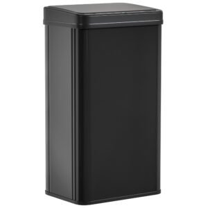 HOMCOM 50L Sensor Bin with Soft-Close Lid, Stainless Steel Automatic Touchless Motion Sensor Kitchen Bin, Black