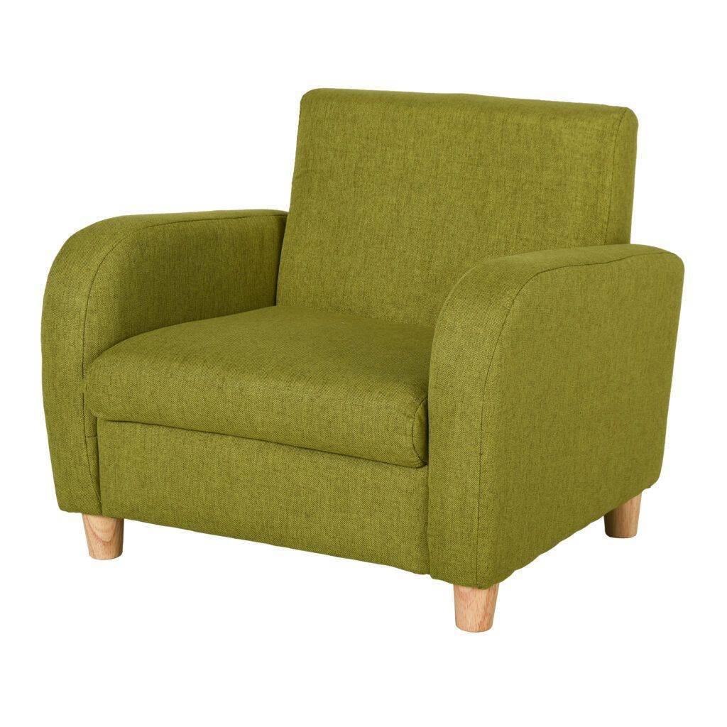 HOMCOM Children Armchair Mini Sofa Wood Frame Anti-Slip Legs High Back HOMCOM Children Armchair Mini Sofa Wood Frame Anti-Slip Legs High Back