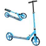 AIYAPLAY Foldable Kids Scooter with Adjustable Handlebar, 200mm Big Wheel, Rear Fender Brake, for Ages 6-12 Years, Blue AIYAPLAY Foldable Kids Scooter with Adjustable Handlebar, 200mm Big Wheel, Rear Fender Brake, for Ages 6-12 Years, Blue