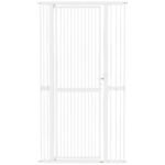PawHut 180cm Extra Tall Pet Gate with 3.5 cm Narrow Gap, Pressure Mounted No Drilling Cat Gate for Doorways, 77-104cm Width