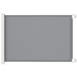 PawHut Retractable Pet Safety Gate, Folding Dog Barrier, Grey