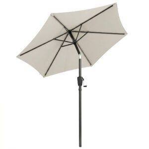 Outsunny 2m Garden Parasol Umbrella, Outdoor Table Parasol Umbrella with Crank Handle, Tilt Function, UV30+ Protection