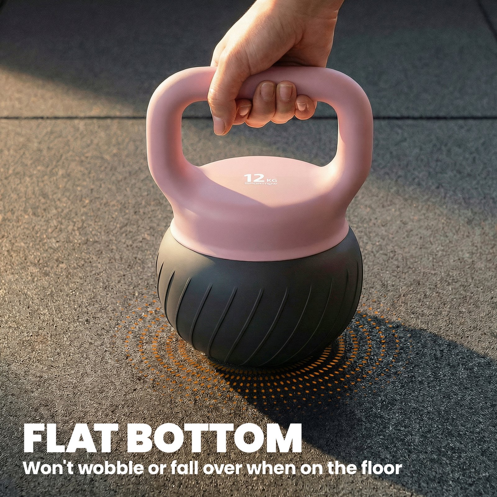 SPORTNOW Soft Kettlebell, 12kg Kettle Bell with Anti-Slip Grip for Home Gym Weight Lifting and Strength Training - Image 6