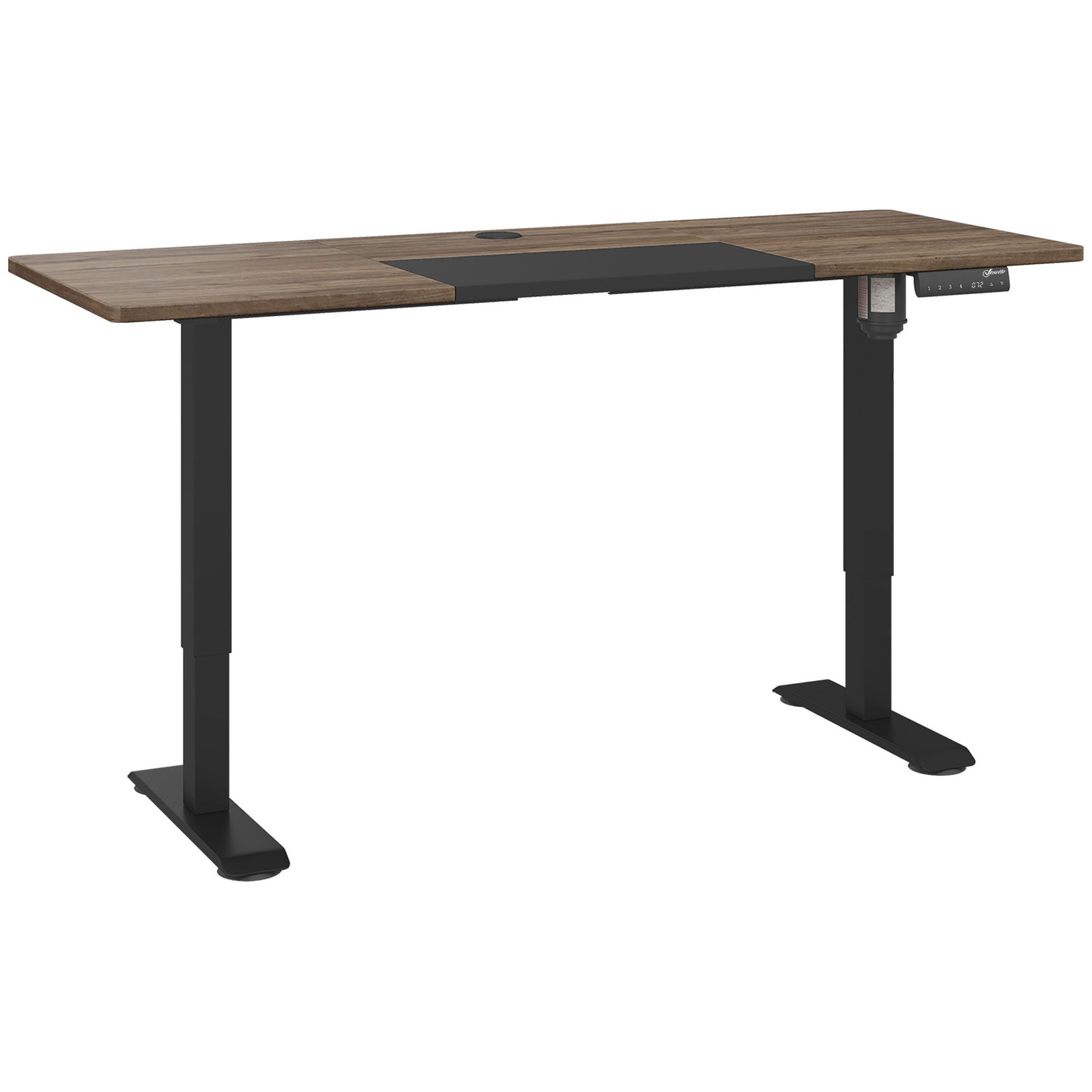Vinsetto 72-116cm Adjustable Electric Standing Desk, with LED Display - Black