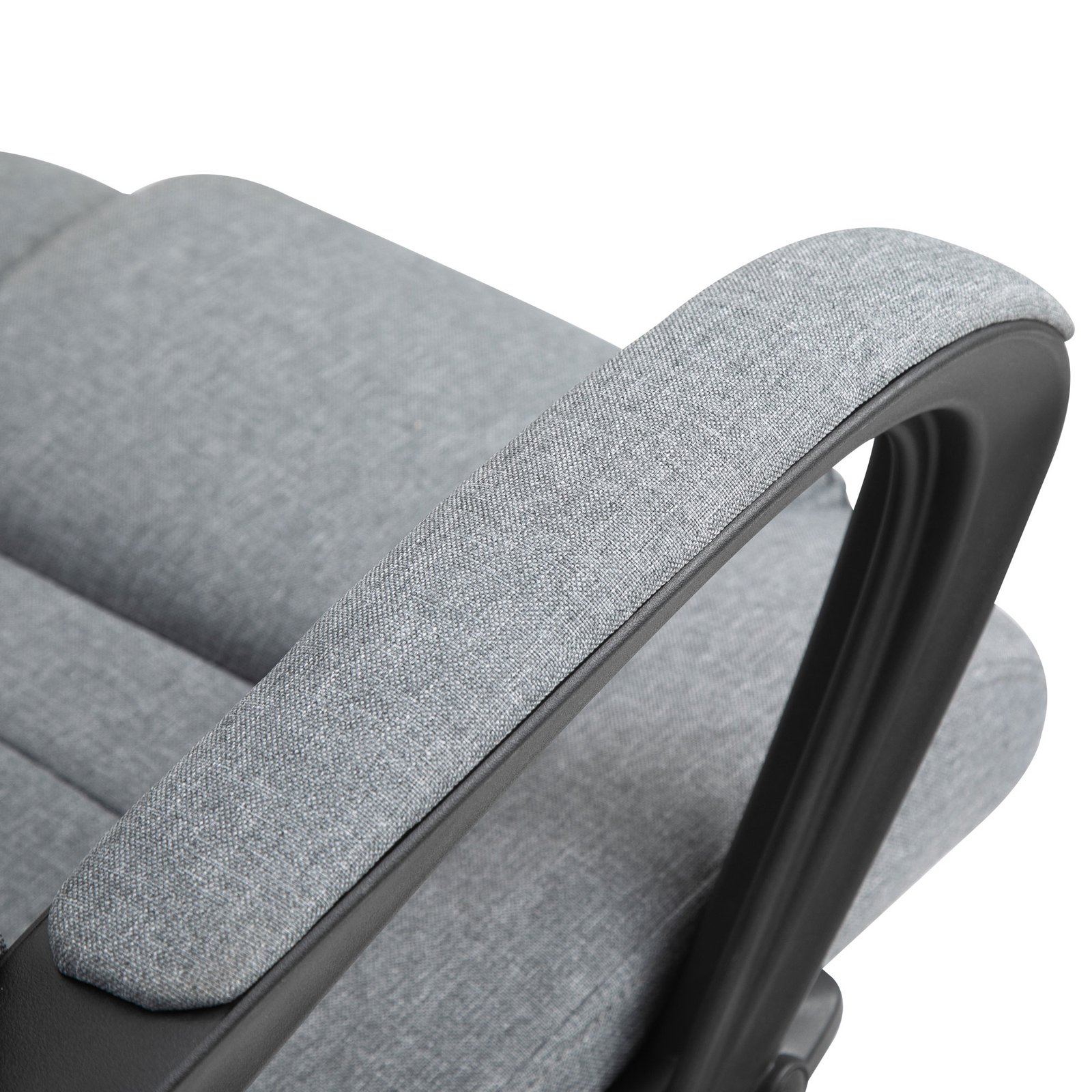 Vinsetto Linen-Look Swivel Office Chair - Dark Grey - Image 8
