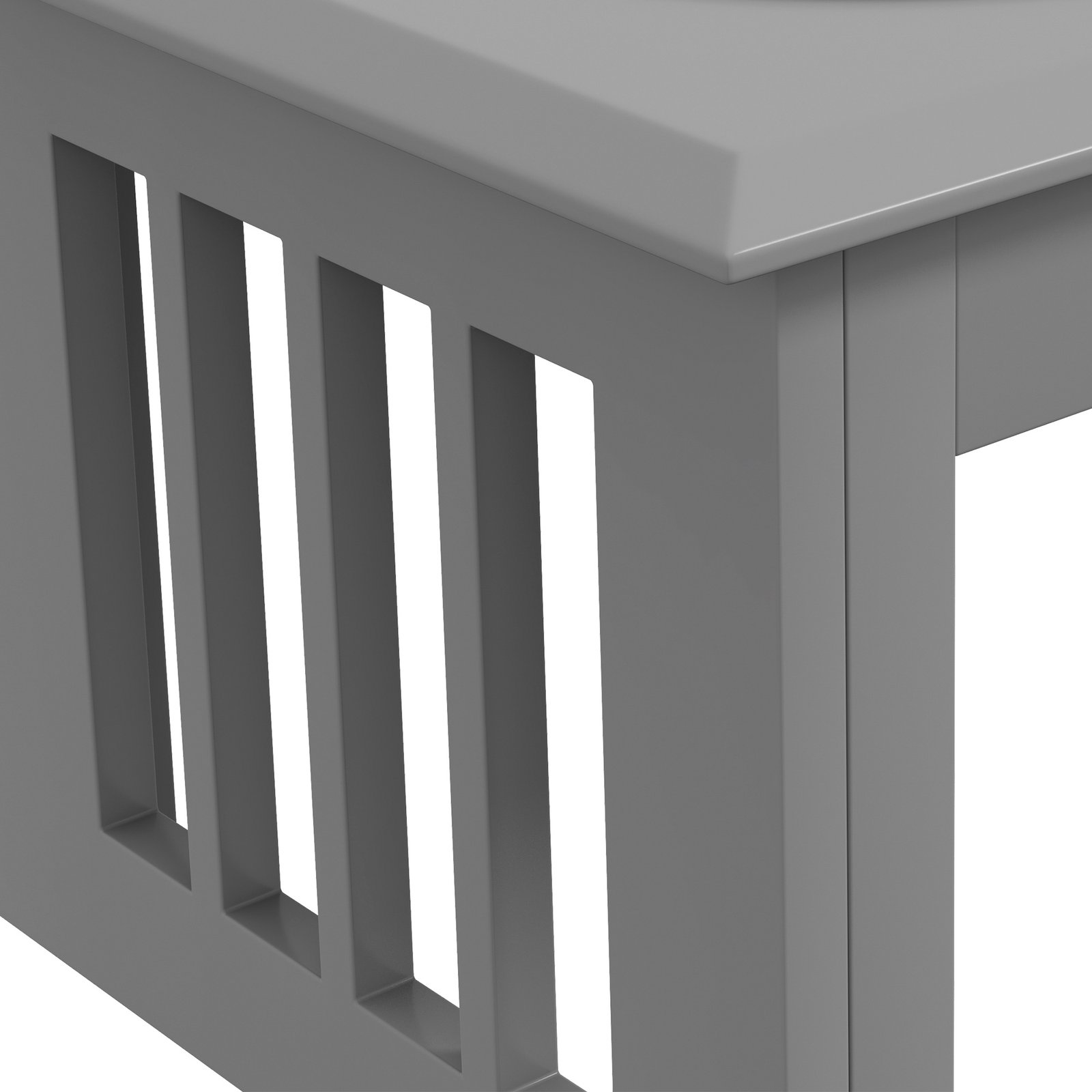 PawHut Raised Dog Feeding Bowls with Stand, Stainless Steel for Medium Dog, 58L x 31W x 25H cm - Grey - Image 9