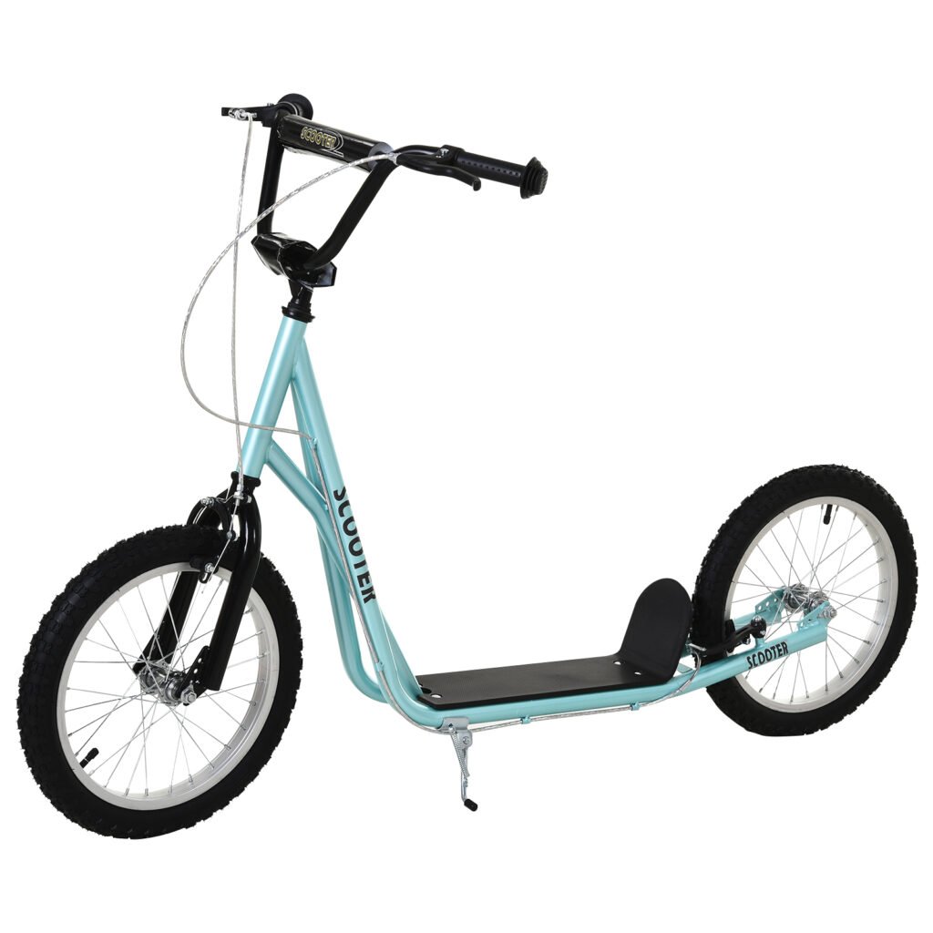 HOMCOM Kick Scooters for Kids with Adjustable Height, Anti-Slip Deck, Dual Brakes, Rubber Tyres, for Boys and Girls Aged 5+ Years Old – Blue HOMCOM Kick Scooters for Kids with Adjustable Height, Anti-Slip Deck, Dual Brakes, Rubber Tyres, for Boys and Girls Aged 5+ Years Old – Blue