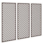 Outsunny Garden Trellis, Decorative Trellis Panels for Climbing Outdoor Plants, Natural Wood Finish Outsunny Garden Trellis, Decorative Trellis Panels for Climbing Outdoor Plants, Natural Wood Finish