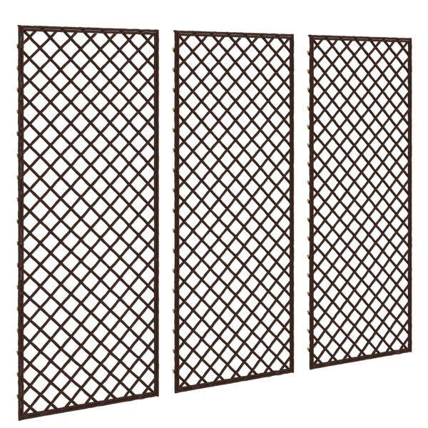 Outsunny Garden Trellis, Decorative Trellis Panels for Climbing Outdoor Plants, Natural Wood Finish Outsunny Garden Trellis, Decorative Trellis Panels for Climbing Outdoor Plants, Natural Wood Finish