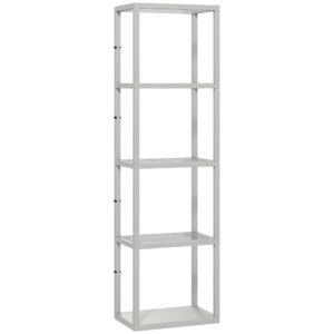 HOMCOM Four-Shelf Floor Lamp - Grey