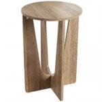 HOMCOM End Table Compact Round Side Table with Curved Legs in Coffee Wood Effect HOMCOM End Table Compact Round Side Table with Curved Legs in Coffee Wood Effect