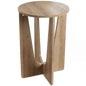 HOMCOM End Table Compact Round Side Table with Curved Legs in Coffee Wood Effect HOMCOM End Table Compact Round Side Table with Curved Legs in Coffee Wood Effect