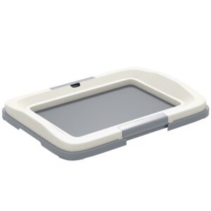 PawHut Dog Toilet Tray for Training Dogs, Dog Litter Tray for Indoor, Outdoor, 47 x 34 x 6cm