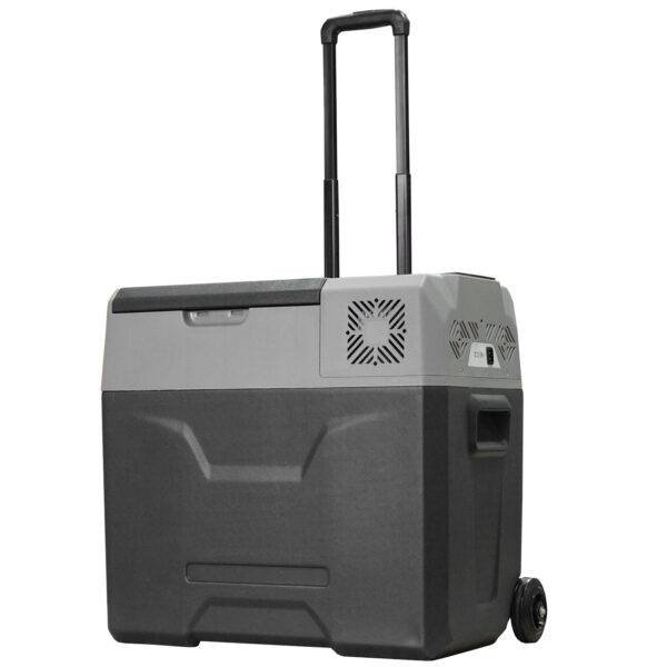 HOMCOM Car Refrigerator, Portable 12/24V 50 Litre Compressor Fridge Freezer, Electric Cooler Box for Camping, Travel, Picnic, Down to -20?