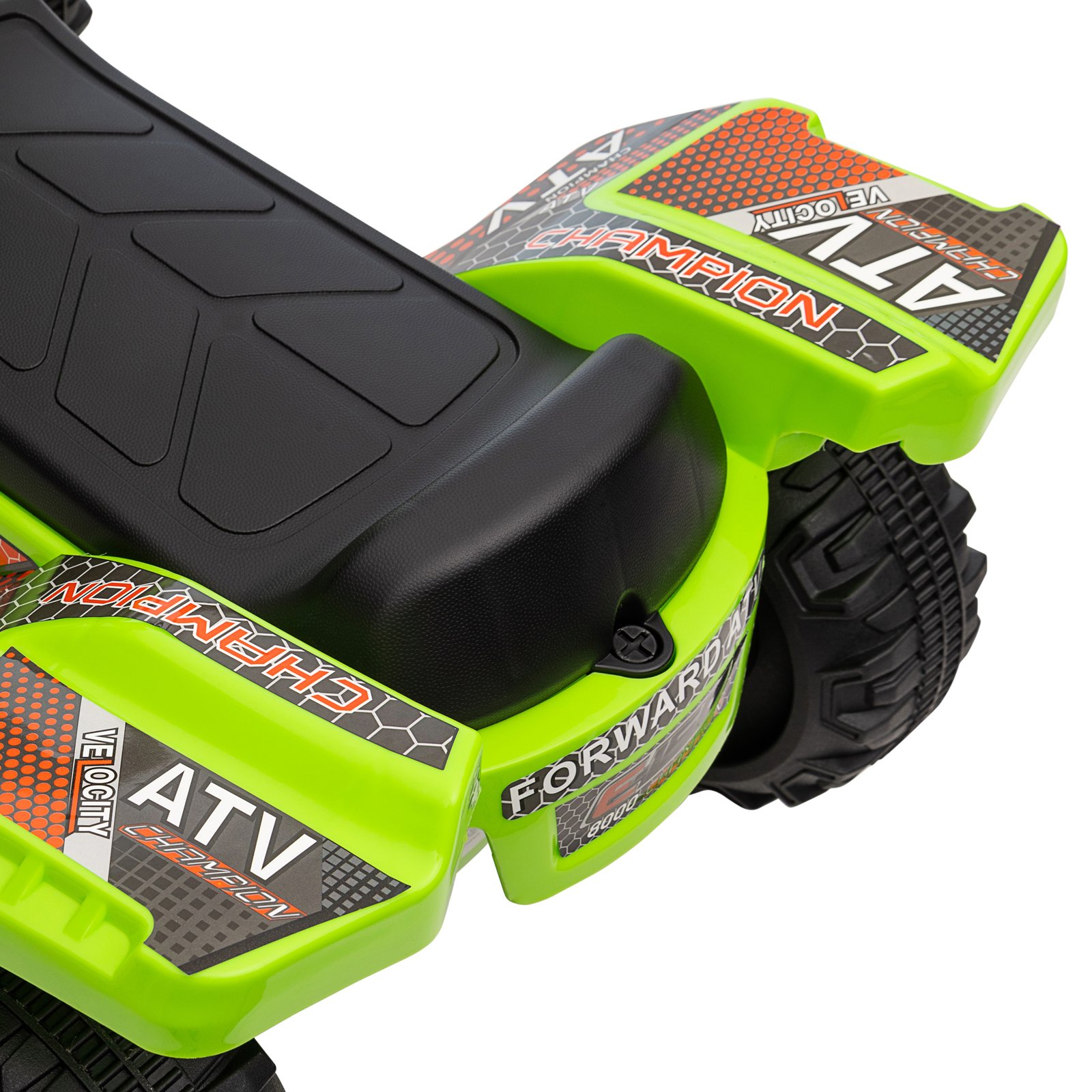 HOMCOM 6V Kids Electric Ride on Car Toddlers Quad Bike All Terrain Vehicle Toy With Music for 18-36 months Green - Image 9