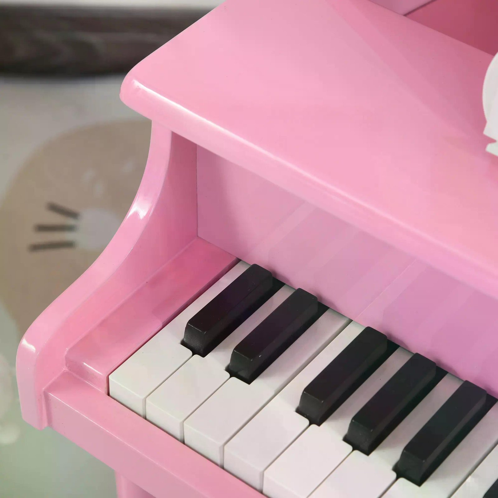 HOMCOM 30 Keys Mini Kids Piano for Child with Music Stand and Bench Best Gifts Toy - Image 9