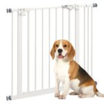 PawHut Adjustable Safety Gate w/ One Extensions, Four Adjustable Screws, White PawHut Adjustable Safety Gate w/ One Extensions, Four Adjustable Screws, White