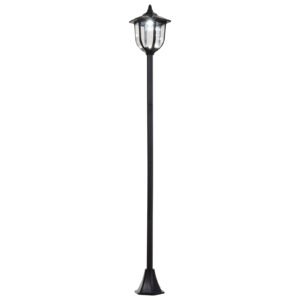 Outsunny Outdoor Garden Solar Post Lamp Sensor Light  LED Lantern Bollard Pathway Torch Light 1.77m Tall