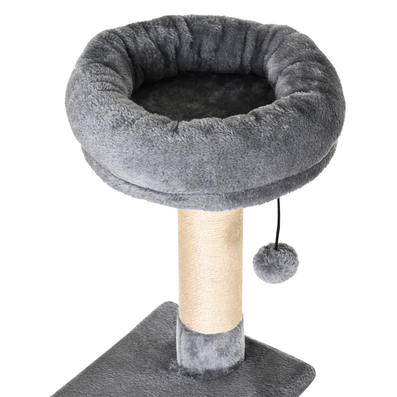 PawHut Cat Tree for Indoor Cats Condo Tower Multi-level Height 150CM Kittens Activity Stand House with Toys & Various Scratching Posts - Image 8