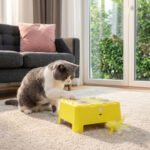 PawHut 3 in 1 Interactive Cat Toys with Mouse & Feather Teaser Toy Rechargeable Automatic for Indoor Kittens & Adult Cats