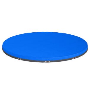 Outsunny Round Pool Cover, 10 ft Waterproof Swimming Pool Cover with Secure Rope, Tightener for Above Ground Pools, Blue