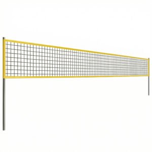 SPORTNOW Portable Volleyball Net Set with Adjustable Height Steel Poles, Volleyball, Boundary Line and Carrying Bag for Beach