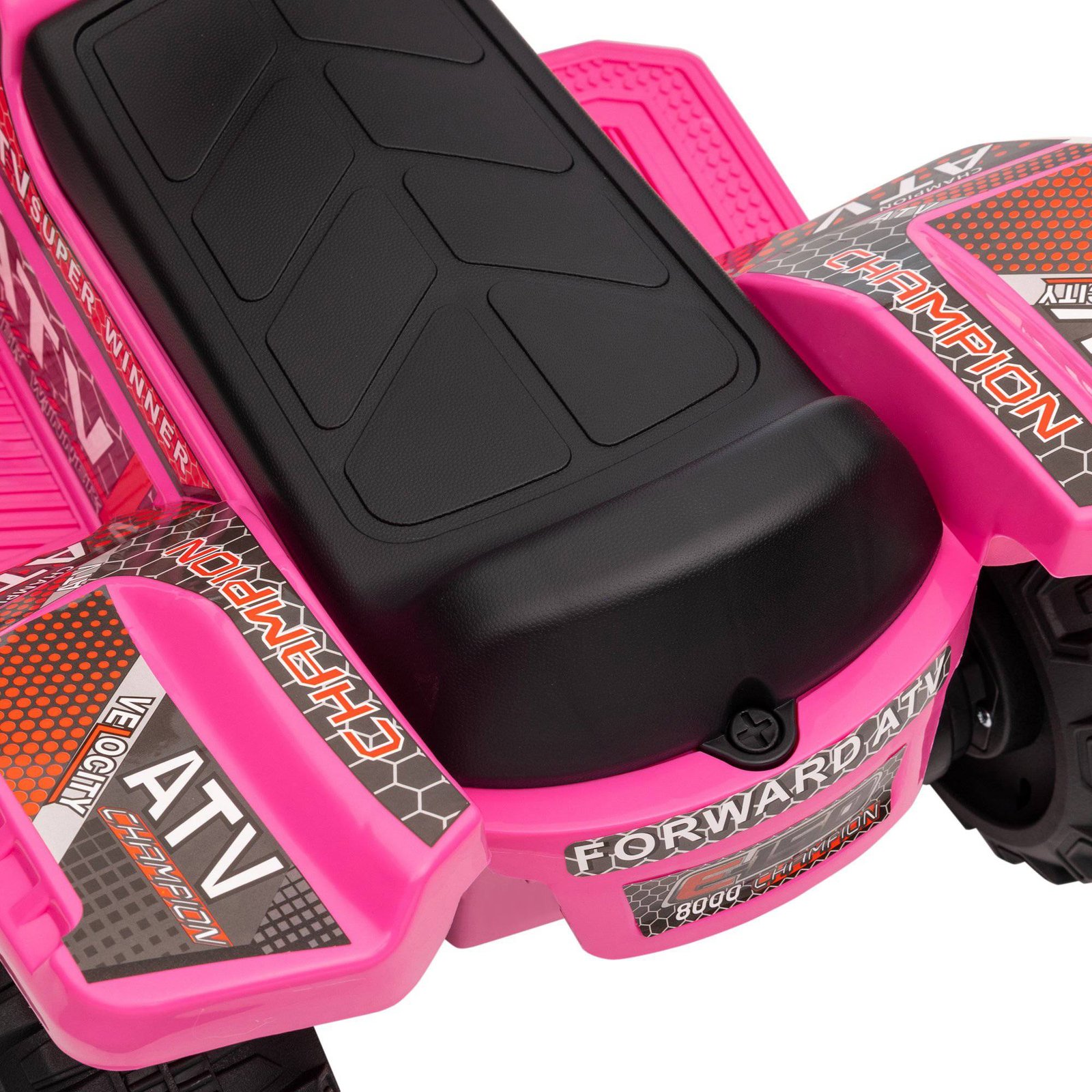 HOMCOM 6V Kids Electric Ride on Car Toddlers Quad Bike All Terrain Vehicle Toy With Music for 18-36 months Pink - Image 9