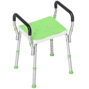 HOMCOM 57-69cm Aluminium Frame Bath Seat
