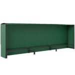 Outsunny Firewood Rack with Waterproof Cover, Heavy Duty Metal Log Store Indoors, Log Storage Holder for Outdoor Indoor Fireplace, 300 x 36 x 99 cm, Dark Green Outsunny Firewood Rack with Waterproof Cover, Heavy Duty Metal Log Store Indoors, Log Storage Holder for Outdoor Indoor Fireplace, 300 x 36 x 99 cm, Dark Green