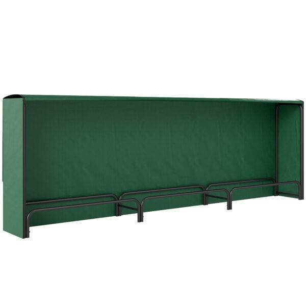 Outsunny Firewood Rack with Waterproof Cover, Heavy Duty Metal Log Store Indoors, Log Storage Holder for Outdoor Indoor Fireplace, 300 x 36 x 99 cm, Dark Green Outsunny Firewood Rack with Waterproof Cover, Heavy Duty Metal Log Store Indoors, Log Storage Holder for Outdoor Indoor Fireplace, 300 x 36 x 99 cm, Dark Green