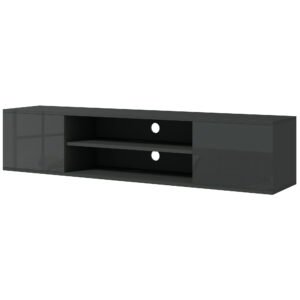 HOMCOM Floating TV Stand Cabinet for TVs up to 60″, Wall Mounted TV Unit, Grey HOMCOM Floating TV Stand Cabinet for TVs up to 60″, Wall Mounted TV Unit, Grey