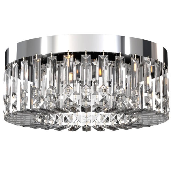 HOMCOM Crystal Chandeliers with 160 Crystal Pendants, 6-Light Ceiling Light for Living Room, Bedroom Dining Room, Silver Tone HOMCOM Crystal Chandeliers with 160 Crystal Pendants, 6-Light Ceiling Light for Living Room, Bedroom Dining Room, Silver Tone