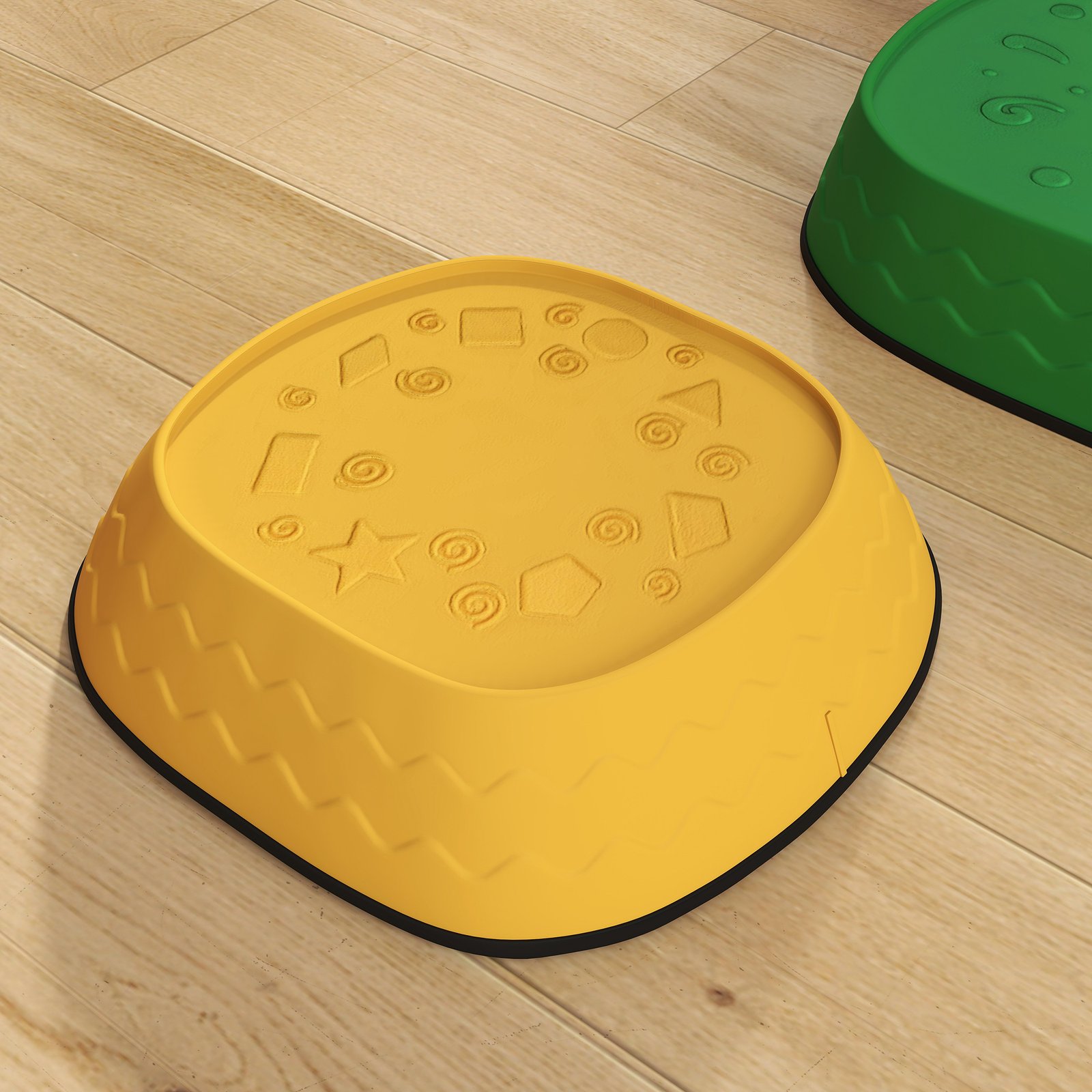 AIYAPLAY 5PCS Sensory Stepping Stones for Toddlers, Frog-Shaped Kids Stepping Stones Set with Anti-Slip Edging for Ages 2-8 - Image 9