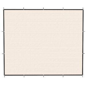 Outsunny Sun Shade Sail UV Protection Canopy with Stainless Steel Eyelets for Patio Garden 3 x 3.6 m Beige