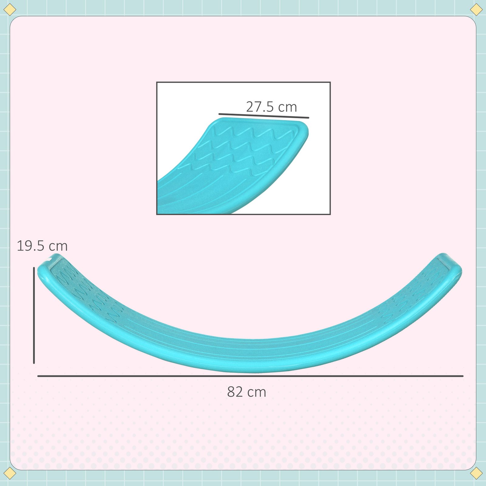 ZONEKIZ Balance Board, Kids Wobble board, for Ages 3-6 Years - Blue - Image 3