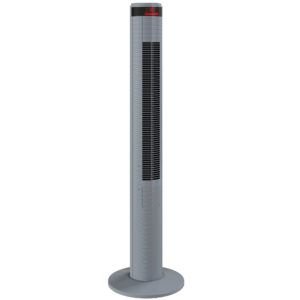 HOMCOM Oscillating Tower Fan Remote Control 3 Speed Modes Cooling Machine, Grey