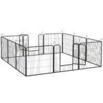 PawHut 12 Panels Heavy Duty Puppy Playpen, for Small Dogs, Indoor and Outdoor Use – Silver PawHut 12 Panels Heavy Duty Puppy Playpen, for Small Dogs, Indoor and Outdoor Use – Silver