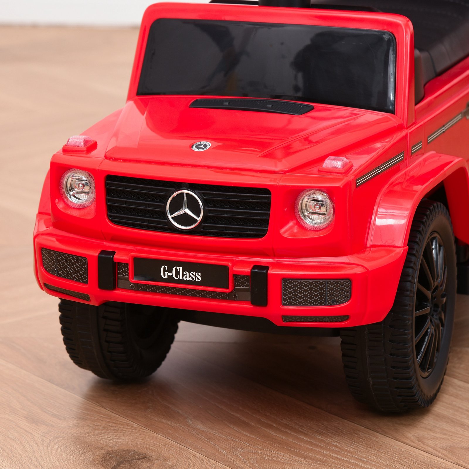 HOMCOM 3 in 1 Kids Children Ride on Push Car Toddler Sliding Car G350 Licensed Walker Foot to Floor Slider Push-Along with Horn Steering Wheel NO POWER Manual, Red - Image 8