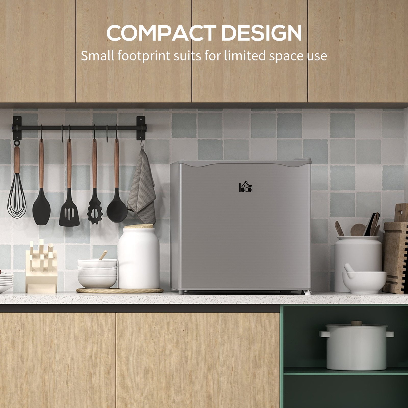 HOMCOM 35L Mini Freezer, -24? to -14? Temperature - Grey - Image 5