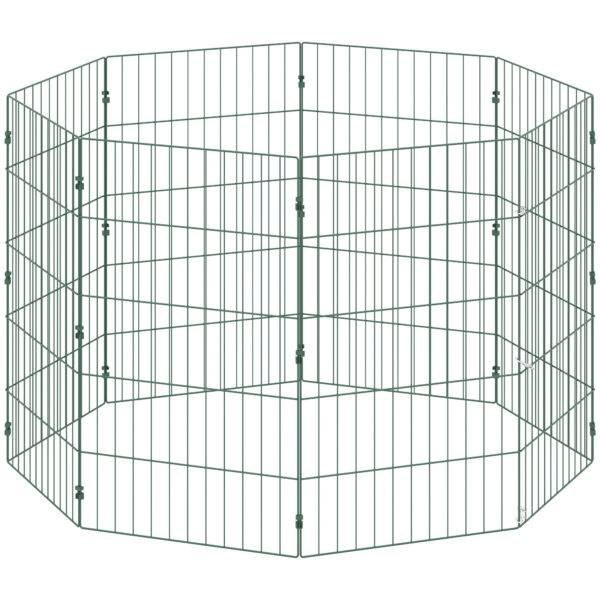 PawHut 8 Panel Pet Playpen for Medium Dogs Indoor Outdoor 80 cm Height
