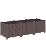 Outsunny Plastic Raised Garden Bed with Legs, Self Watering Elevated Planter Boxes with Drainage Holes and Plugs Outsunny Plastic Raised Garden Bed with Legs, Self Watering Elevated Planter Boxes with Drainage Holes and Plugs