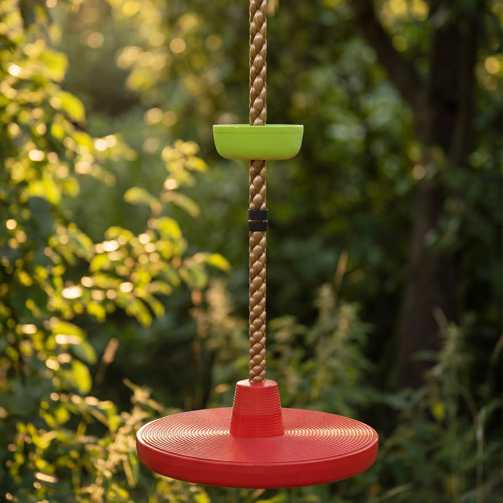 AIYAPLAY Climbing Rope, Kids Tree Swing Kit with Platforms and Disc Swings Seat, Obstacle Course Kids for Garden, Red - Image 9