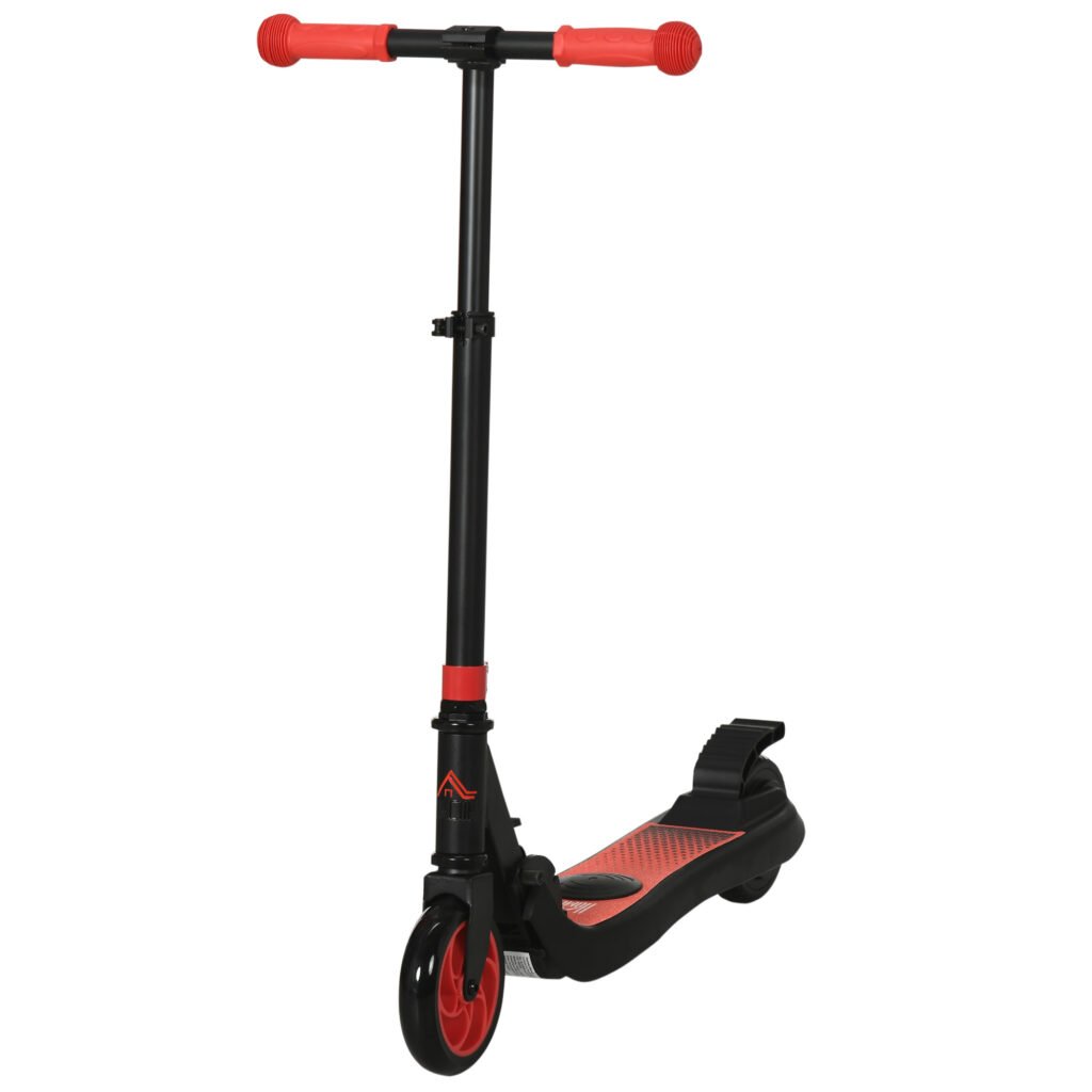 HOMCOM Folding Electric Scooter with Brake, for Ages 6+ Years, 8km/h Maximum Speed, Red HOMCOM Folding Electric Scooter with Brake, for Ages 6+ Years, 8km/h Maximum Speed, Red