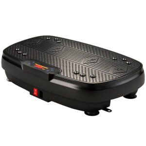SPORTNOW Vibration Plate Exercise Machine with 120 Speed Levels, 5 Programs, Quiet Vibrating Plate with Resistance Bands