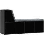 HOMCOM 2 Tier Modern Bookcase Bookshelf with Removable Cushions for Living Room HOMCOM 2 Tier Modern Bookcase Bookshelf with Removable Cushions for Living Room