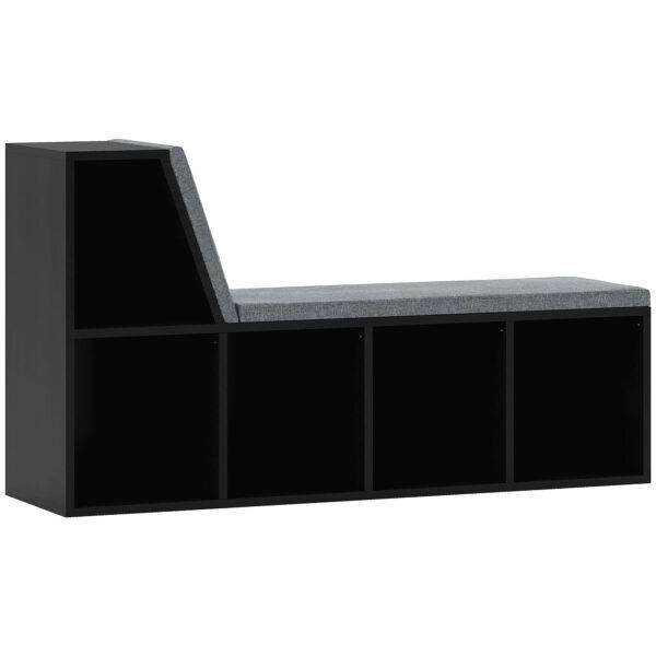HOMCOM 2 Tier Modern Bookcase Bookshelf with Removable Cushions for Living Room HOMCOM 2 Tier Modern Bookcase Bookshelf with Removable Cushions for Living Room