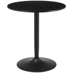 HOMCOM 75H x ?70cm Two-Person Minimalistic Dining Table - Black