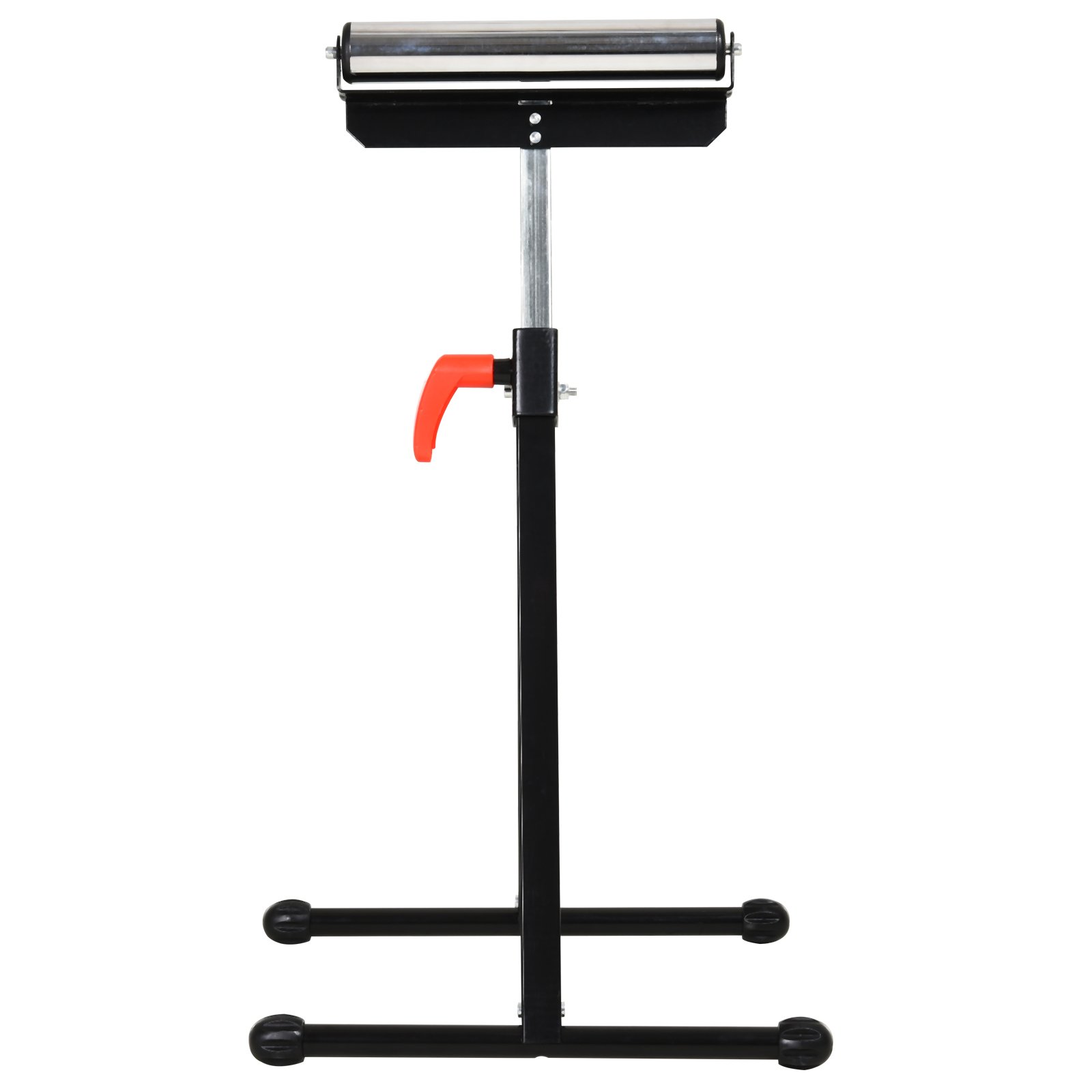 HOMCOM Set of 2 Folding Roller Stand, Material Support Pedestal with Ball Bearing Roller Height Adjustable Portable, Metal Construction, Black - Image 7