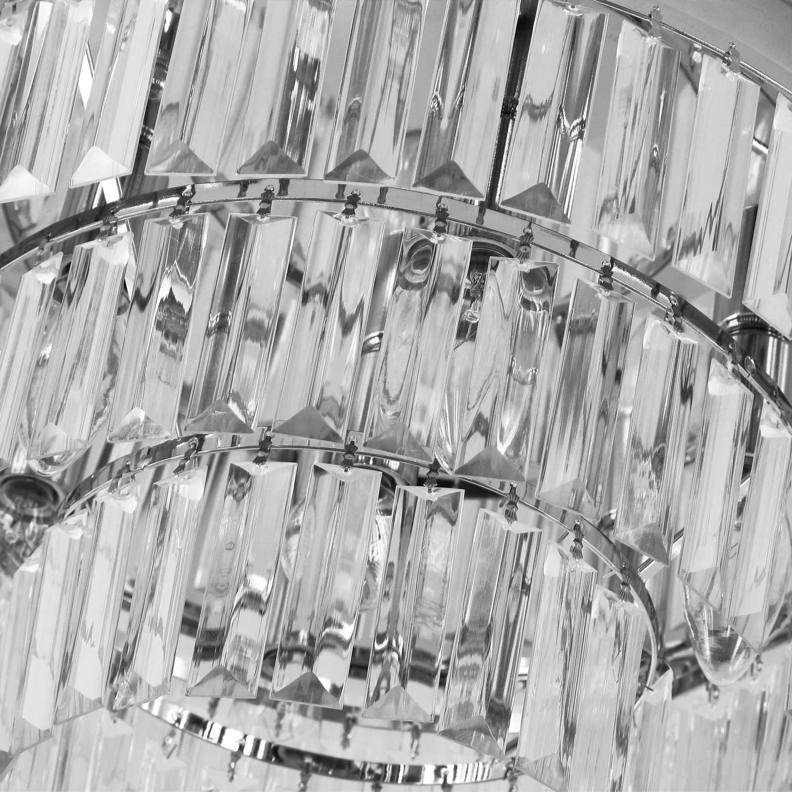 HOMCOM 112 Crystallite Ceiling Chandelier - Image 8